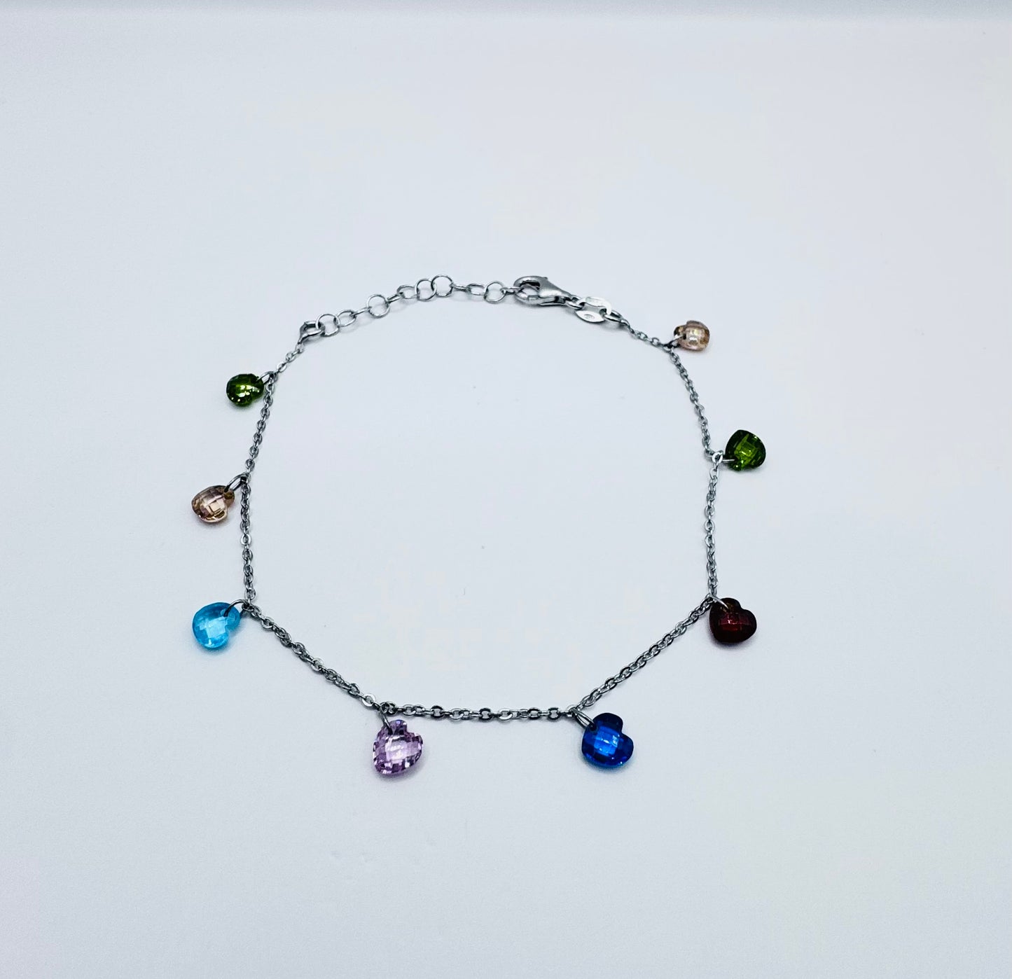 Bracciale Argento 925 con Pietre Colorate