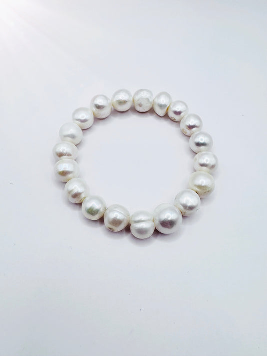 Bracciale Perle di Fiume Bianche